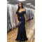 Mermaid Sequins Off-the-Shoulder Long Prom Dresses Formal Evening Gowns 6011204