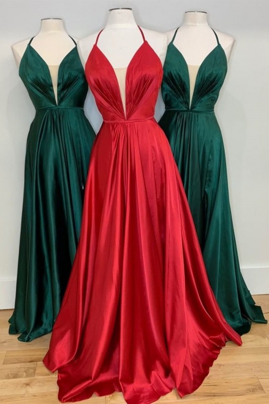 A-Line V-Neck Long Prom Dresses Formal Evening Gowns 6011215 A-Line V-Neck Long Prom Dresses Formal Evening Gowns 6011215