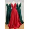A-Line V-Neck Long Prom Dresses Formal Evening Gowns 6011215