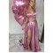 A-Line Two Pieces Long Prom Dresses Formal Evening Gowns 6011217