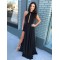 Long Black Chiffon Long Prom Dresses Formal Evening Gowns 6011221