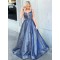 A-Line Beaded Sparkly Long Prom Dresses Formal Evening Gowns 6011222