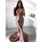 Mermaid V-Neck Long Prom Dresses Formal Evening Gowns 6011228