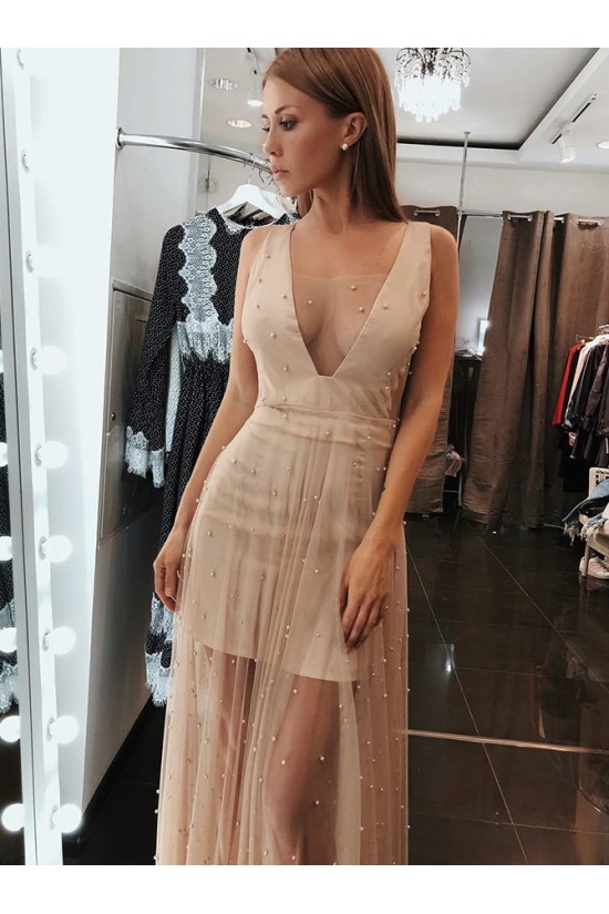 Beaded Long Prom Dresses Formal Evening Gowns 6011229 Beaded Long Prom Dresses Formal Evening Gowns 6011229