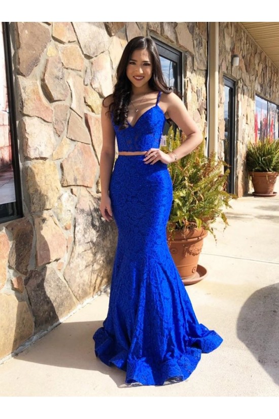 Mermaid Lace Two Pieces Long Prom Dresses Formal Evening Gowns 6011230 Mermaid Lace Two Pieces Long Prom Dresses Formal Evening Gowns 6011230