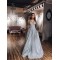A-Line V-Neck Long Prom Dresses Formal Evening Gowns 6011232