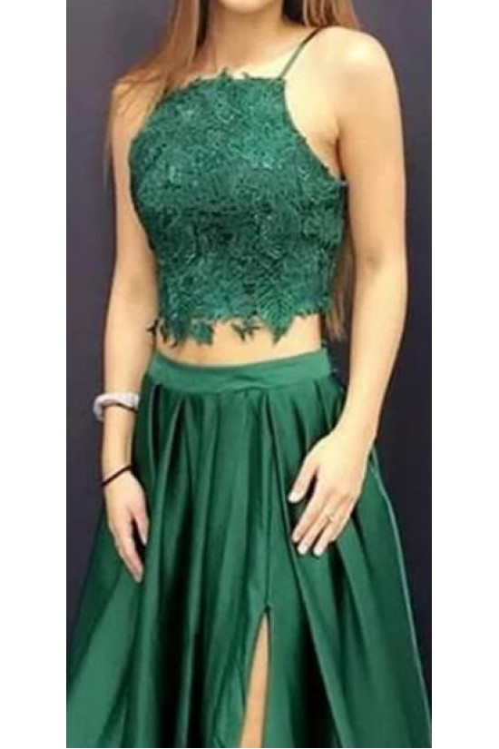 A-Line Two Pieces Long Prom Dresses Formal Evening Gowns 6011236 A-Line Two Pieces Long Prom Dresses Formal Evening Gowns 6011236