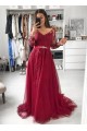 A-Line Long Sleeves Beaded Lace Long Prom Dresses Formal Evening Gowns 6011238 A-Line Long Sleeves Beaded Lace Long Prom Dresses Formal Evening Gowns 6011238