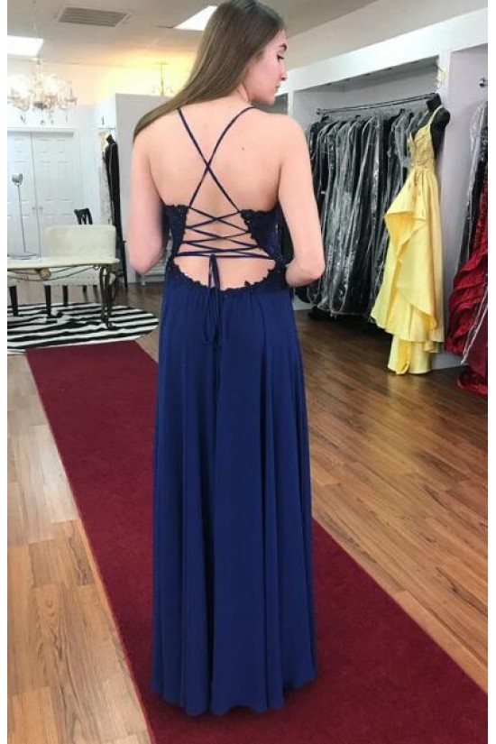 A-Line Beaded Lace Chiffon Long Prom Dresses Formal Evening Gowns 6011243 A-Line Beaded Lace Chiffon Long Prom Dresses Formal Evening Gowns 6011243