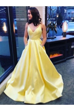 A-Line Beaded Long Prom Dresses Formal Evening Gowns 6011244