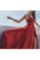 A-Line V-Neck Satin Long Prom Dresses Formal Evening Gowns 6011245 A-Line V-Neck Satin Long Prom Dresses Formal Evening Gowns 6011245