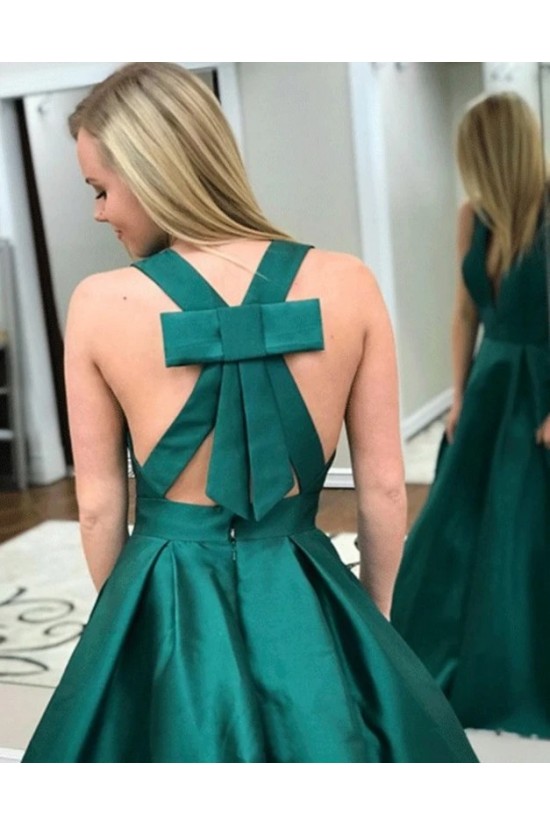 A-Line Long Green V-Neck Prom Dresses Formal Evening Gowns 6011276 A-Line Long Green V-Neck Prom Dresses Formal Evening Gowns 6011276