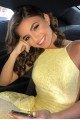 Long Yellow Lace Mermaid Backless Prom Dresses Formal Evening Gowns 6011280