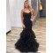 Long Black Lace Mermaid Prom Dresses Formal Evening Gowns 6011282