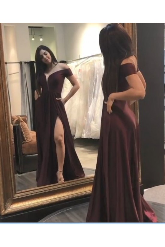A-Line Off-the-Shoulder Long Prom Dresses Formal Evening Gowns 6011287 A-Line Off-the-Shoulder Long Prom Dresses Formal Evening Gowns 6011287