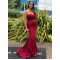 Mermaid Sweetheart Lace Long Prom Dresses Formal Evening Gowns 6011292