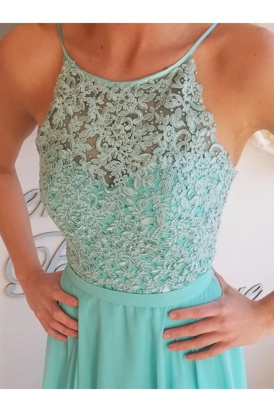 A-Line Chiffon Lace Long Prom Dresses Formal Evening Gowns 6011294 A-Line Chiffon Lace Long Prom Dresses Formal Evening Gowns 6011294