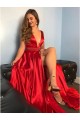 A-Line Beaded Long Red V-Neck Prom Dresses Formal Evening Gowns 6011306 A-Line Beaded Long Red V-Neck Prom Dresses Formal Evening Gowns 6011306