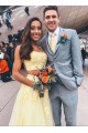 Two Pieces Lace Appliques Long Yellow Prom Dresses Formal Evening Gowns 6011318 Two Pieces Lace Appliques Long Yellow Prom Dresses Formal Evening Gowns 6011318