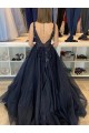 A-Line Lace V-Neck Long Prom Dresses Formal Evening Gowns 6011326 A-Line Lace V-Neck Long Prom Dresses Formal Evening Gowns 6011326