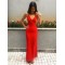 Long Red V-Neck Prom Dresses Formal Evening Gowns 6011328