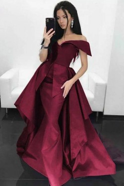 Mermaid Off-the-Shoulder Long Prom Dresses Formal Evening Gowns 6011336
