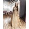 A-Line Sparkle V-Neck Long Prom Dresses Formal Evening Gowns 6011338