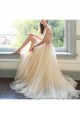A-Line Beaded Tulle Long Prom Dresses Formal Evening Gowns 6011339 A-Line Beaded Tulle Long Prom Dresses Formal Evening Gowns 6011339