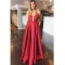 A-Line Lace Long Prom Dresses Formal Evening Gowns 6011344