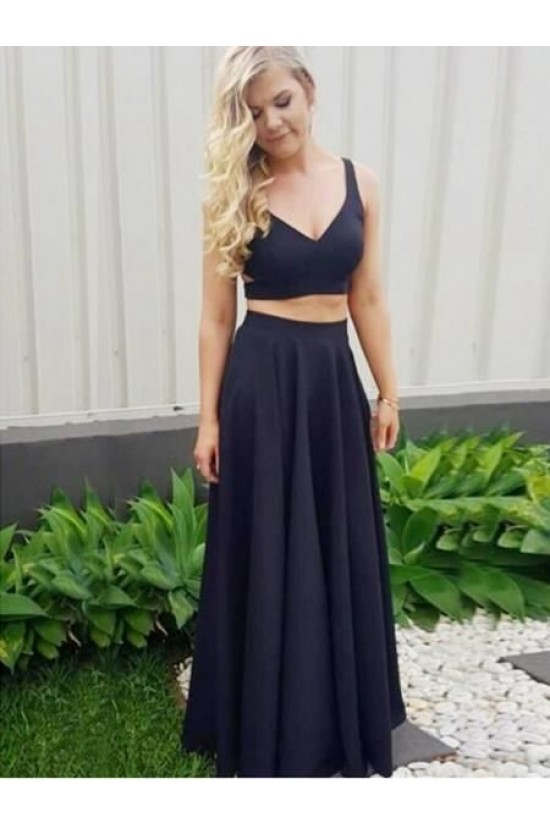 A-Line Long Two Pieces Prom Dresses Formal Evening Gowns 6011352 A-Line Long Two Pieces Prom Dresses Formal Evening Gowns 6011352