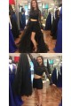 A-Line Two Pieces Lace Long Prom Dresses Formal Evening Gowns 6011355