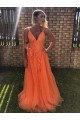 A-Line Beaded Lace Tulle Long Prom Dresses Formal Evening Gowns 6011367 A-Line Beaded Lace Tulle Long Prom Dresses Formal Evening Gowns 6011367