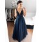 A-Line Beaded Lace Long Prom Dresses Formal Evening Gowns 6011371