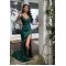 Sheath V-Neck Long Prom Dresses Formal Evening Gowns 6011379
