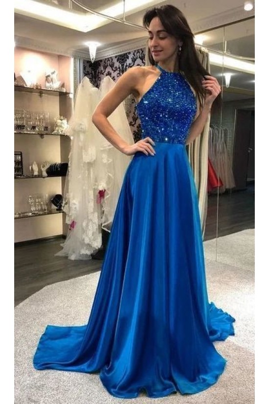 A-Line Beaded Long Prom Dresses Formal Evening Gowns 6011382 A-Line Beaded Long Prom Dresses Formal Evening Gowns 6011382