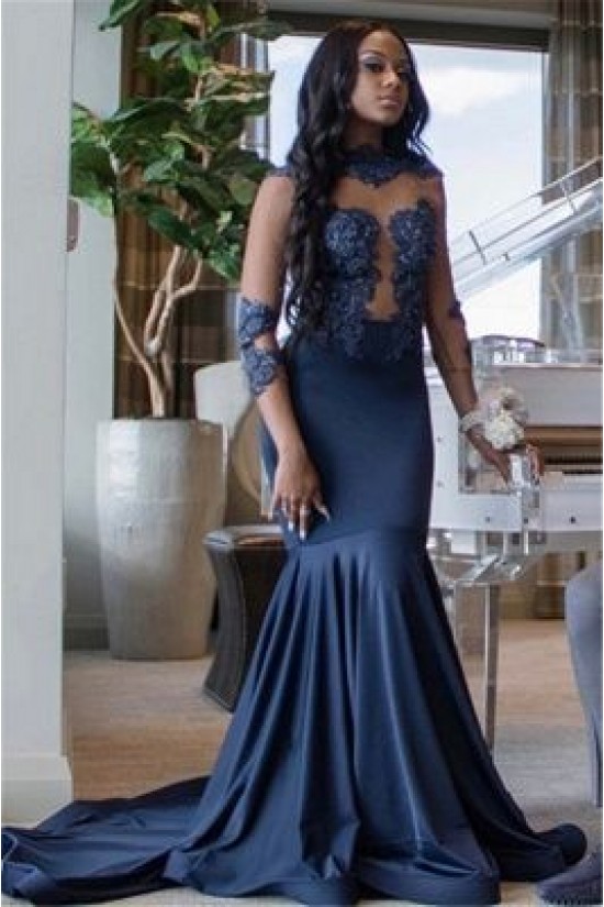 Mermaid Lace Appliques Long Prom Dresses Formal Evening Gowns 6011385 Mermaid Lace Appliques Long Prom Dresses Formal Evening Gowns 6011385