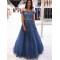 A-Line Beaded Off-the-Shoulder Long Prom Dresses Formal Evening Gowns 6011388