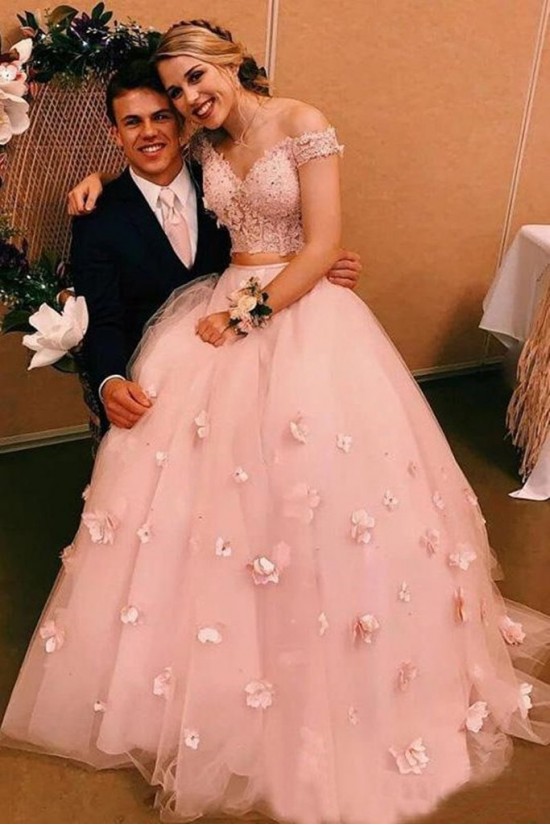 A-Line Lace Two Pieces Long Prom Dresses Formal Evening Gowns 6011391 A-Line Lace Two Pieces Long Prom Dresses Formal Evening Gowns 6011391