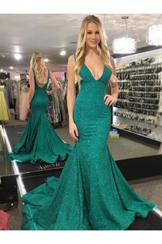 Mermaid Sequins Long Green Prom Dresses Formal Evening Gowns 6011397 Mermaid Sequins Long Green Prom Dresses Formal Evening Gowns 6011397