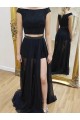 A-Line Two Pieces Beaded Long Prom Dresses Formal Evening Gowns 6011399 A-Line Two Pieces Beaded Long Prom Dresses Formal Evening Gowns 6011399
