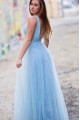 A-Line Sequins Tulle Long Prom Dresses Formal Evening Gowns 6011402 A-Line Sequins Tulle Long Prom Dresses Formal Evening Gowns 6011402