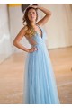 A-Line Sequins Tulle Long Prom Dresses Formal Evening Gowns 6011402 A-Line Sequins Tulle Long Prom Dresses Formal Evening Gowns 6011402