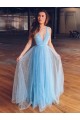 A-Line Sequins Tulle Long Prom Dresses Formal Evening Gowns 6011402 A-Line Sequins Tulle Long Prom Dresses Formal Evening Gowns 6011402