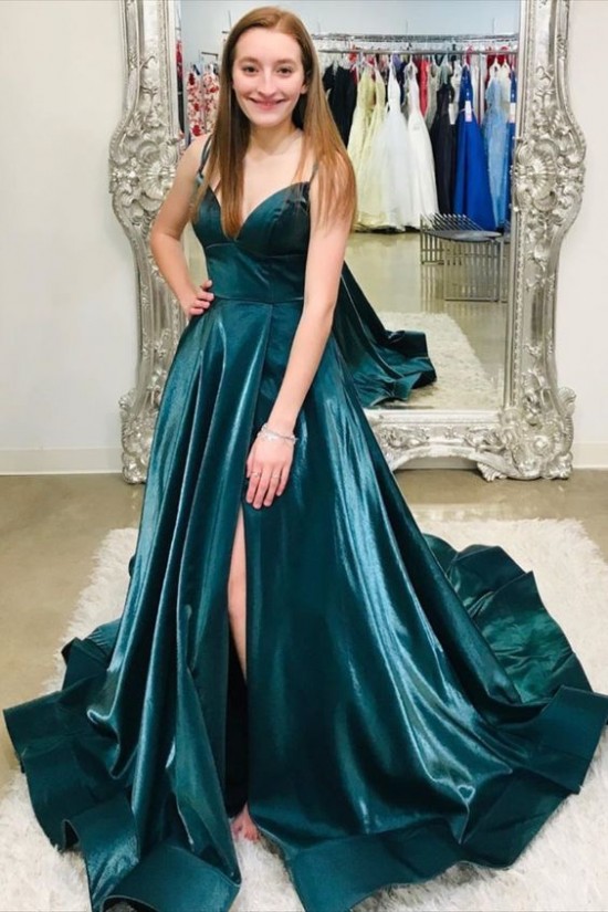 A-Line V-Neck Long Prom Dresses Formal Evening Gowns 6011410 A-Line V-Neck Long Prom Dresses Formal Evening Gowns 6011410