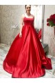 A-Line Long Red Satin Prom Dresses Formal Evening Gowns 6011416 A-Line Long Red Satin Prom Dresses Formal Evening Gowns 6011416