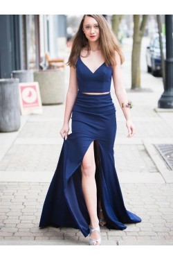 Elegant Two Pieces Long Prom Dresses Formal Evening Gowns 6011425