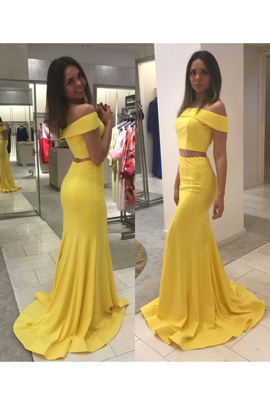 Mermaid Off-the-Shoulder Two Pieces Long Prom Dresses Formal Evening Gowns 6011437 Mermaid Off-the-Shoulder Two Pieces Long Prom Dresses Formal Evening Gowns 6011437