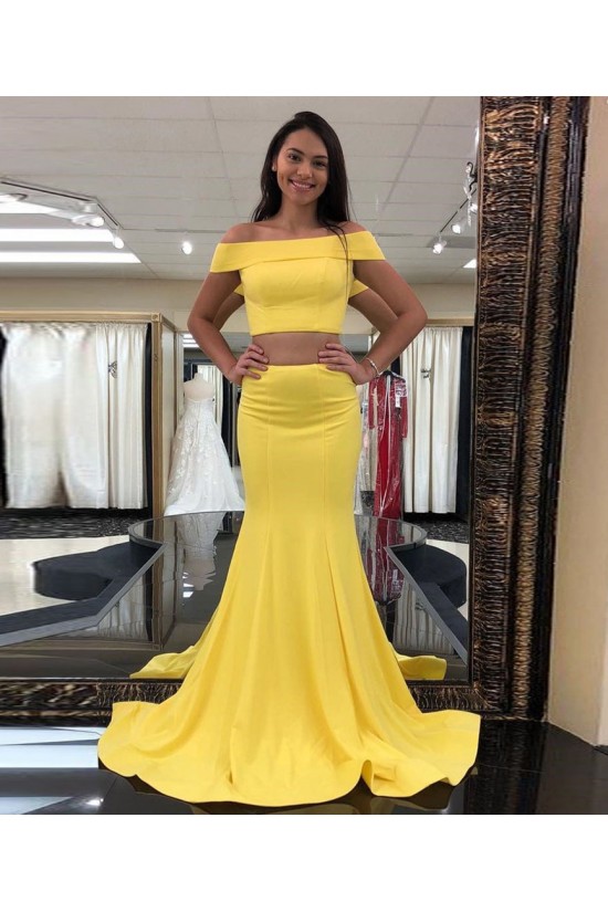 Mermaid Off-the-Shoulder Two Pieces Long Prom Dresses Formal Evening Gowns 6011437 Mermaid Off-the-Shoulder Two Pieces Long Prom Dresses Formal Evening Gowns 6011437