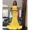 Mermaid Off-the-Shoulder Two Pieces Long Prom Dresses Formal Evening Gowns 6011437