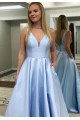 A-Line Long Pink V-Neck Prom Dresses Formal Evening Gowns 6011438 A-Line Long Pink V-Neck Prom Dresses Formal Evening Gowns 6011438